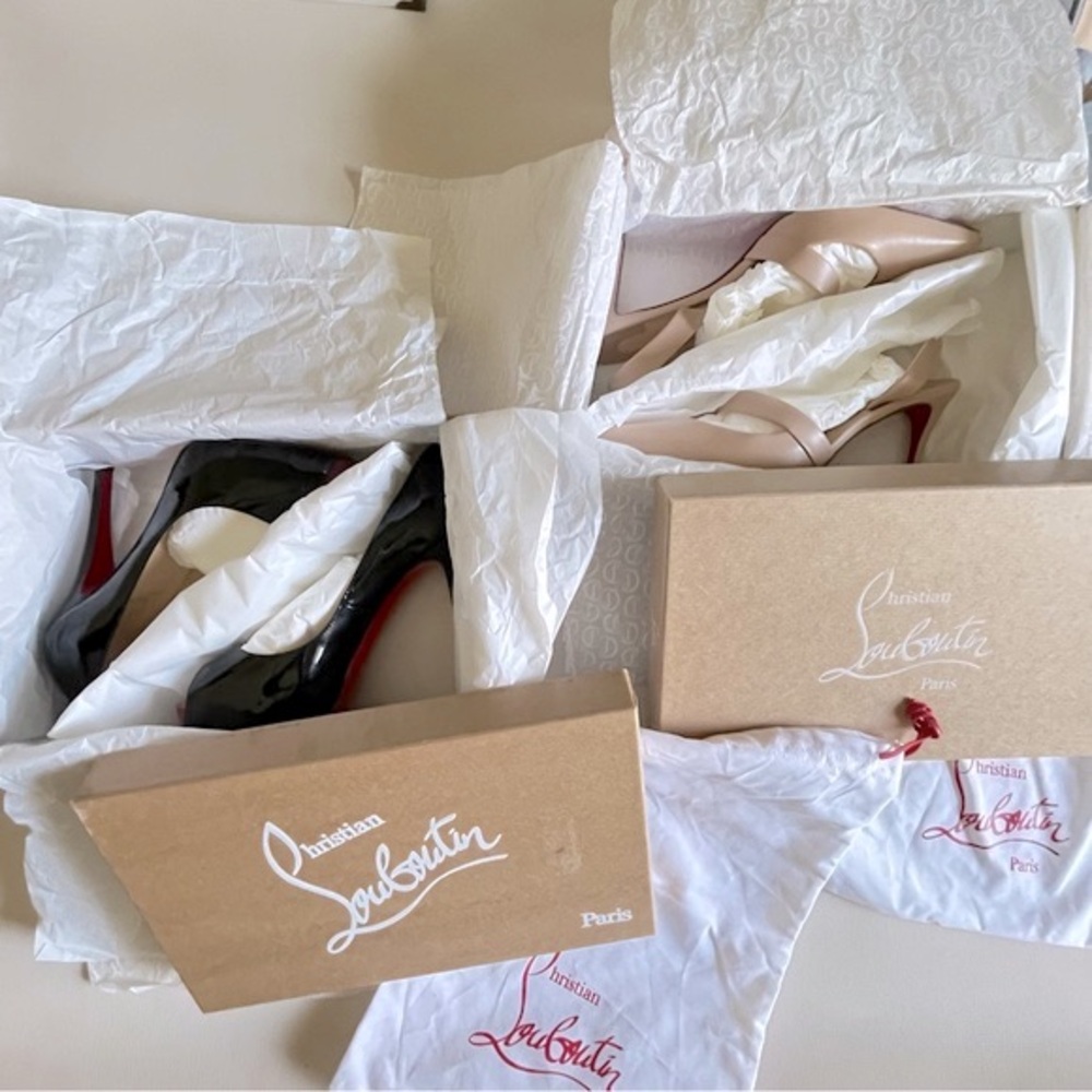 Christian Louboutin Actina 85 Nappa Slingback Pump - Picture 15 of 16